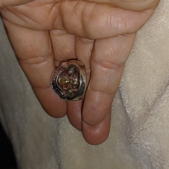 Premier Designs Green Stone Statement Ring, sz 6 - Picture 4 of 5